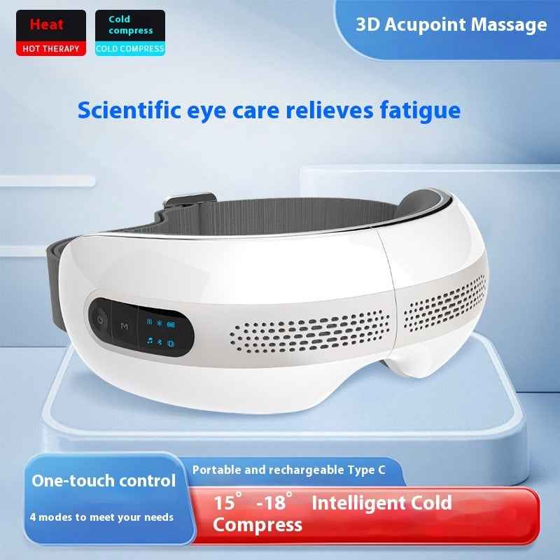 Intelligent Eye Therapy Massager: Heat, Cold, Air Pressure & Bluetooth Music - Relieves Eye Fatigue & Migraines
