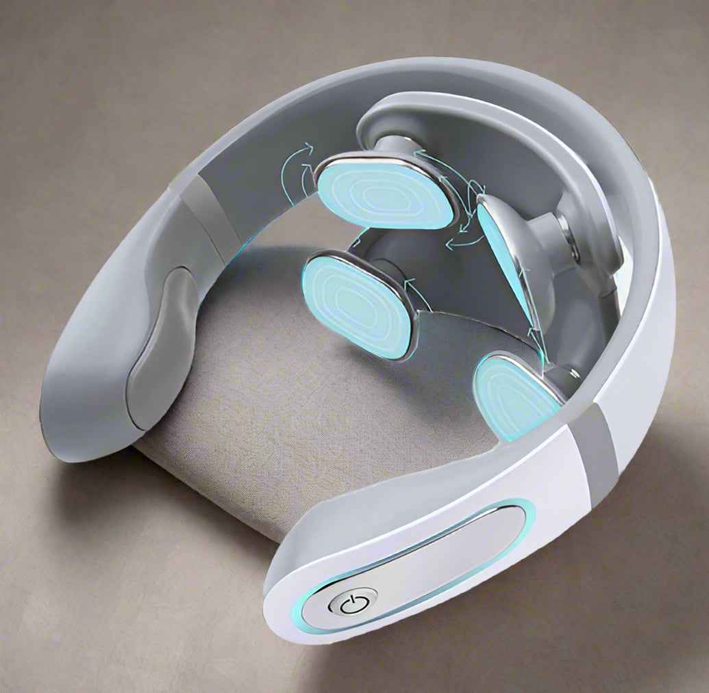 Electric Neck Massager with Thermotherapy - Cervical Pain and Muscle Tension Relief
#Color=Four head massage,Massaggio a quattro teste
