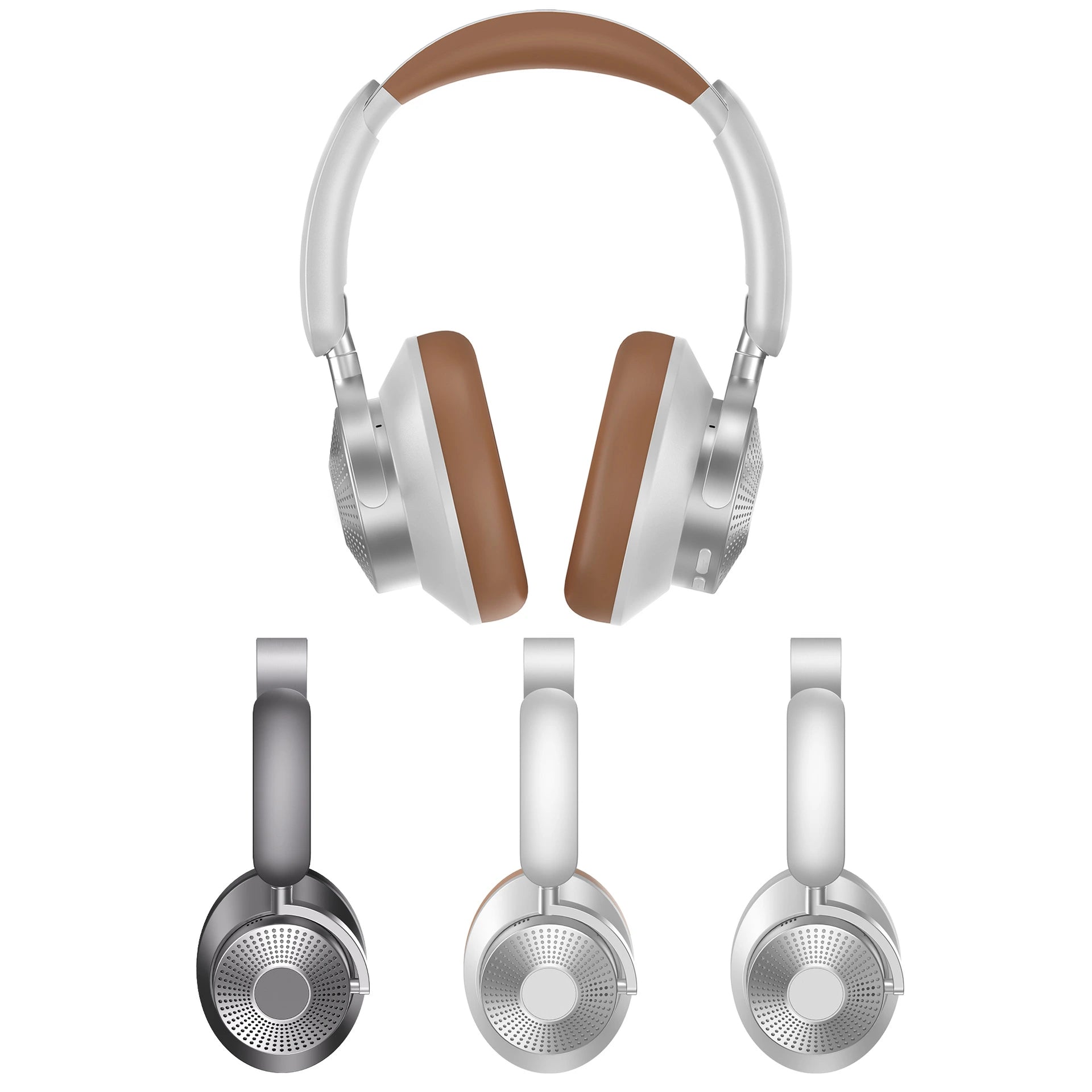 H80 Bluetooth ANC Headphones, Wireless Hybrid Noise Cancelling Stereo 75H Battery Foldable BT 5.4