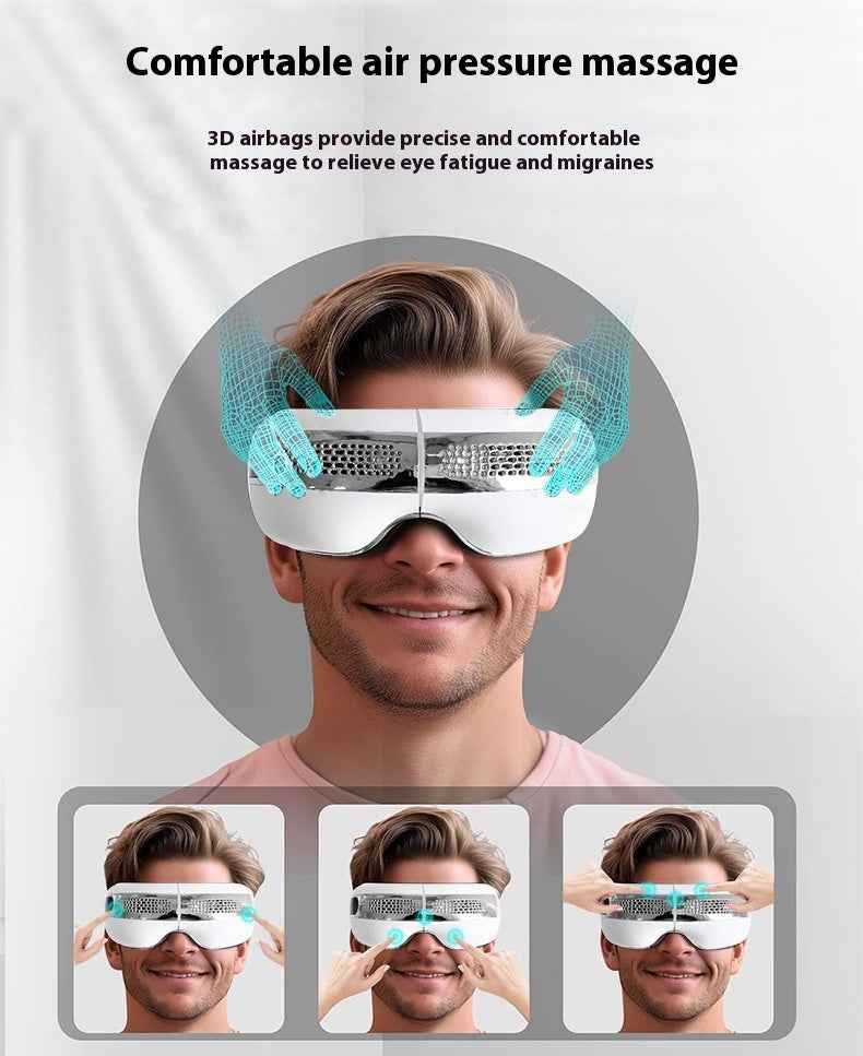 Intelligent Eye Therapy Massager: Heat, Cold, Air Pressure & Bluetooth Music - Relieves Eye Fatigue & Migraines