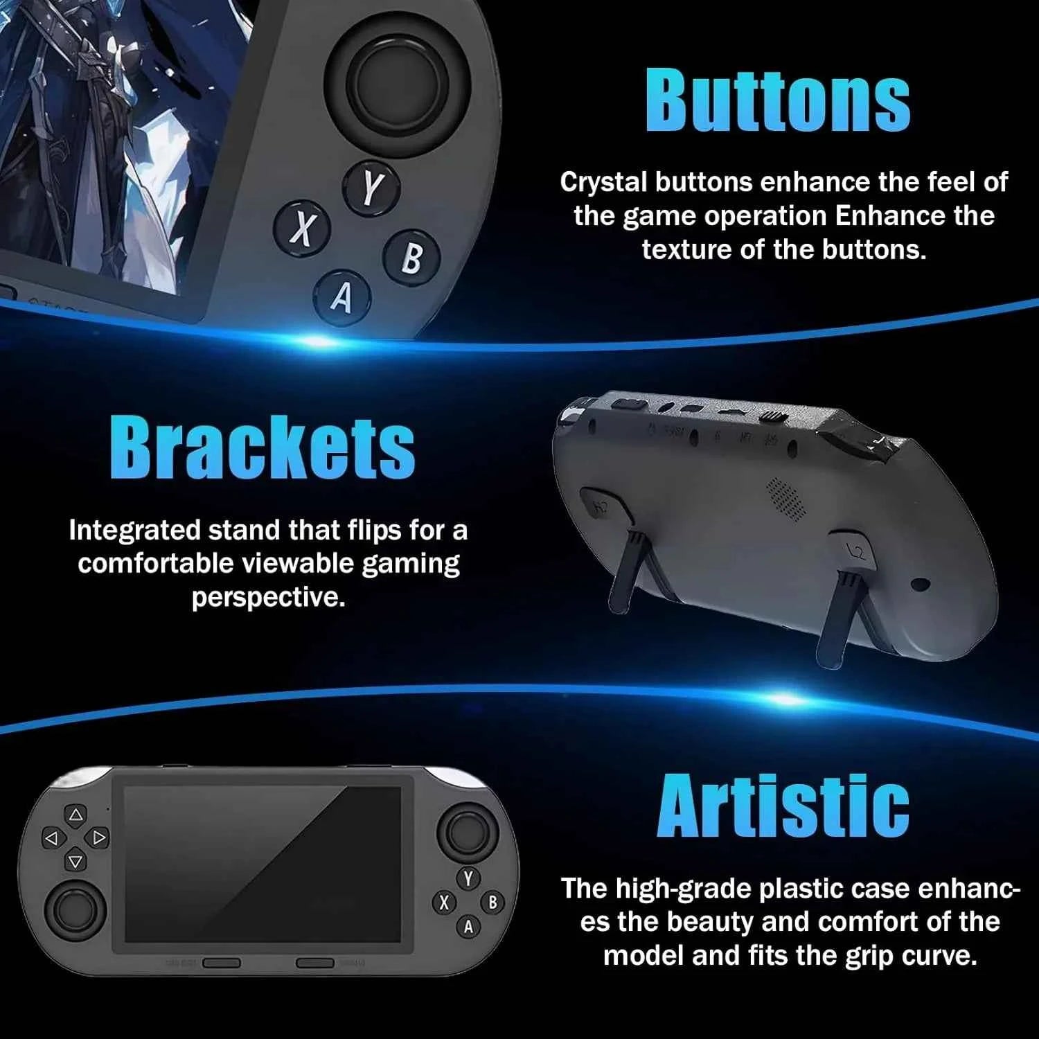 SF3000 Retro Handheld Console 64GB 20000+ Games 4.5 Inch IPS HD Screen 3000mAh Battery