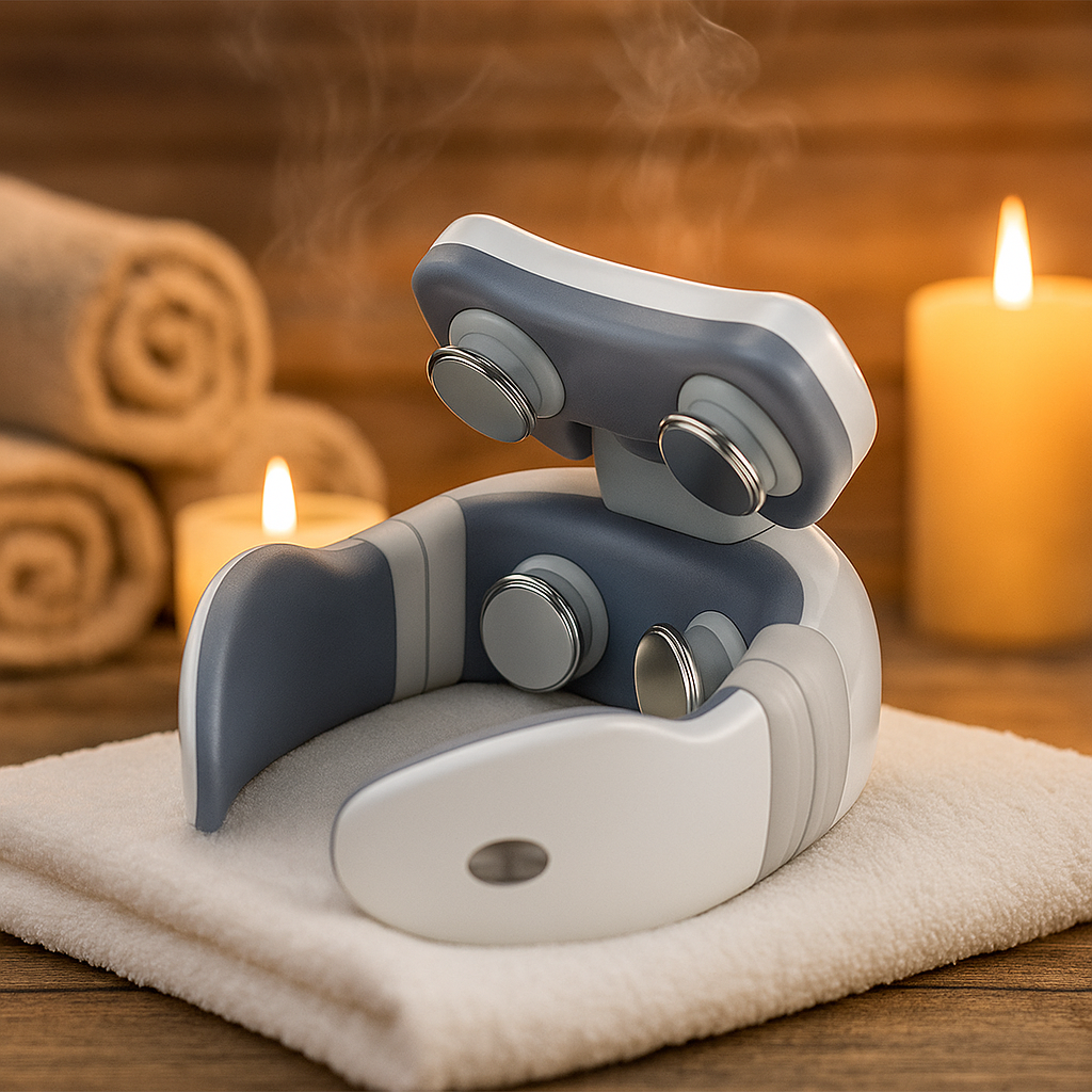 Neck Massager Electric Cervical & Shoulder Device with Smart Pulse Technology
