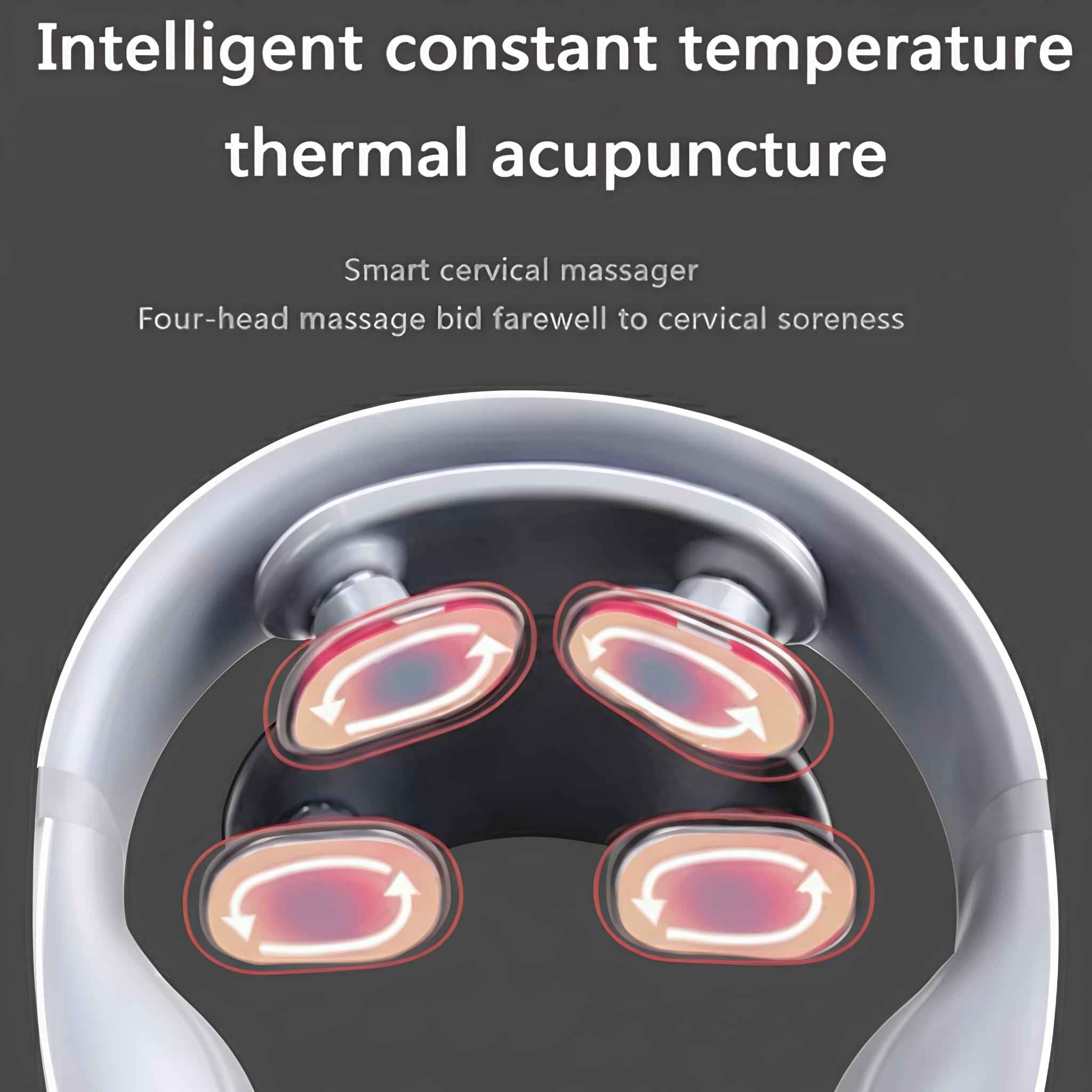 Electric Neck Massager with Thermotherapy - Cervical Pain and Muscle Tension Relief