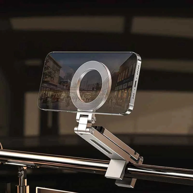 Magnetic Tripod Stand 360° Rotating Foldable Pocket Mount Compatible with iPhone and MagSafe Phones