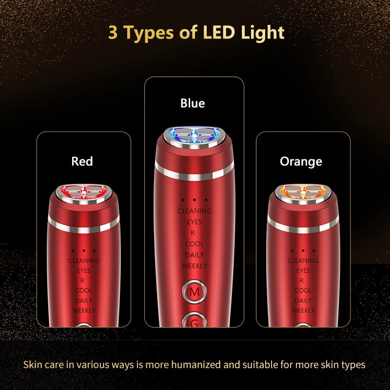 Face & Neck Massager | RF EMS Photon Lifting and Skin Tightening Facial Massager, Premium Quality
#Color=Red,Rosso