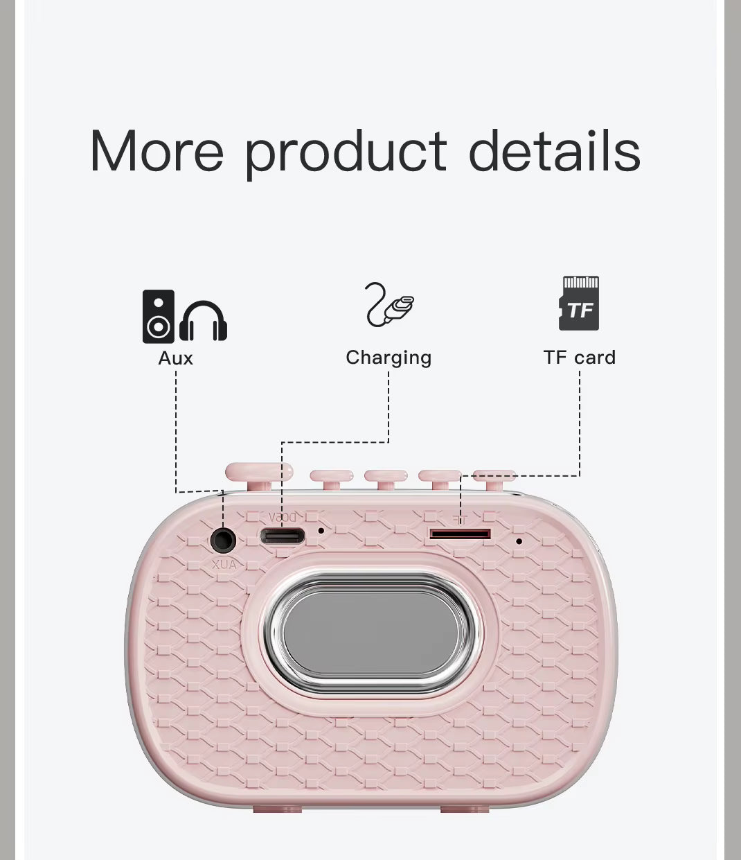 Blueteck Sleep Speakers Multi-Function Bluetooth Speaker for Computers and Mobile Phones, New Style Design