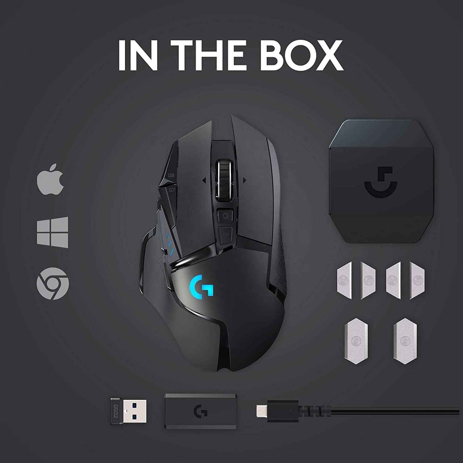 Logitech G502 LIGHTSPEED | Wireless Gaming Mouse with High Precision and Custom Controls