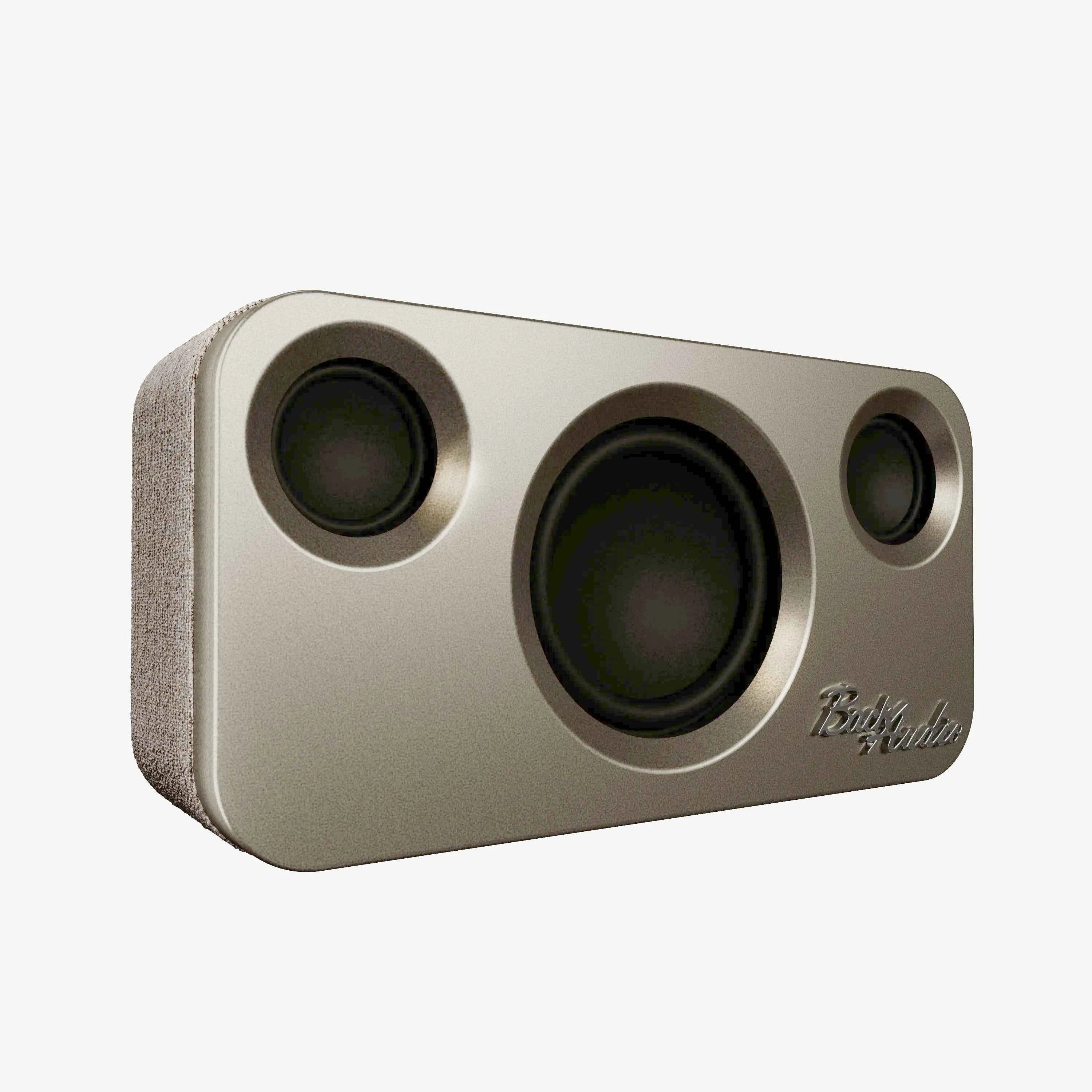 Home Office Speaker 30W Golden Sound Wooden Bookshelf BT5.4 Portable Audio System
#Color=Gold,Oro