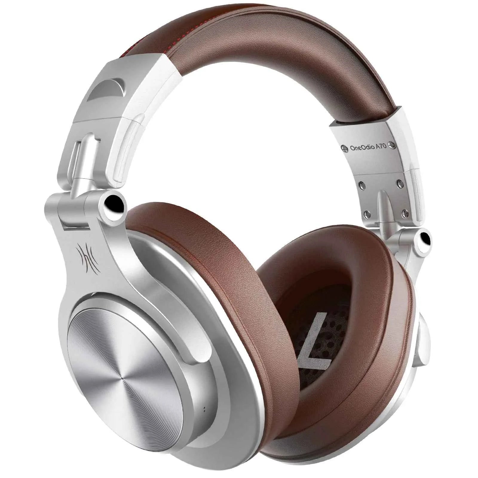 OneOdio A70 Wireless DJ Headphones V5.2: Over Ear Studio Headset, 75H Playtime, 40mm Driver, Rich Bass, Dual Wired/BT Mode