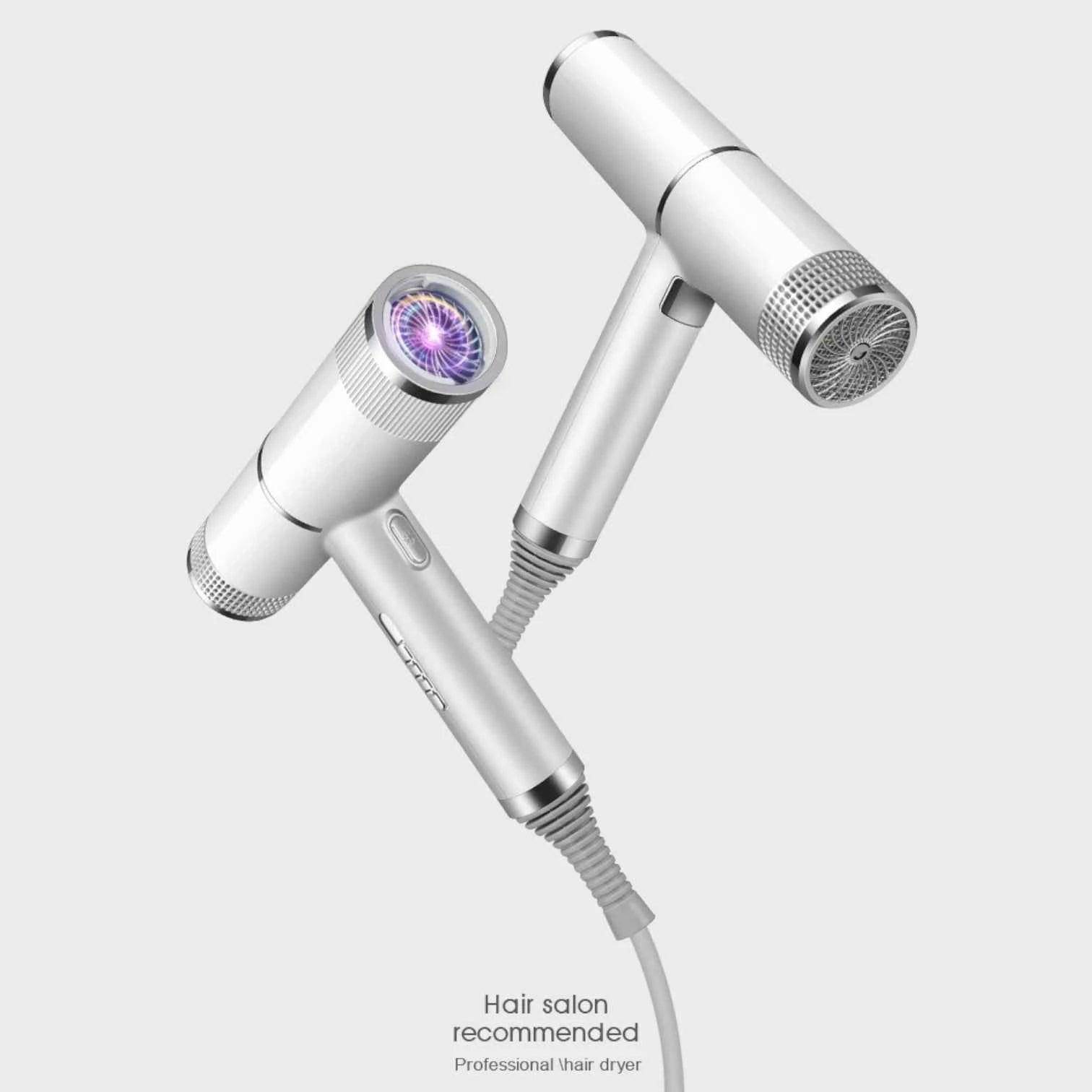 Hair Dryer Professional Negative Ion Technology, Fast Drying, Low Noise, Compact and Portable Styling Tool