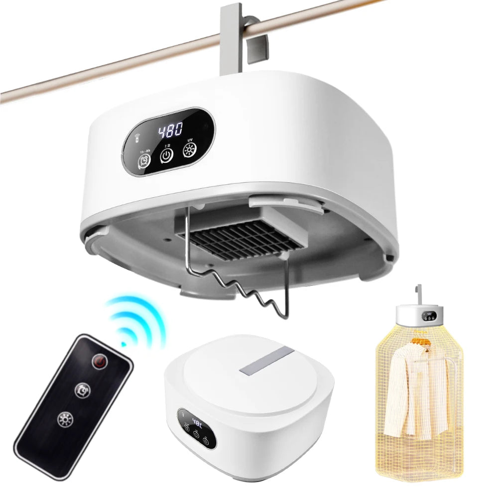 Mini Clothes Dryer 600W Fast-Drying Foldable Portable Machine for Light Laundry, Underwear and Baby Clothes