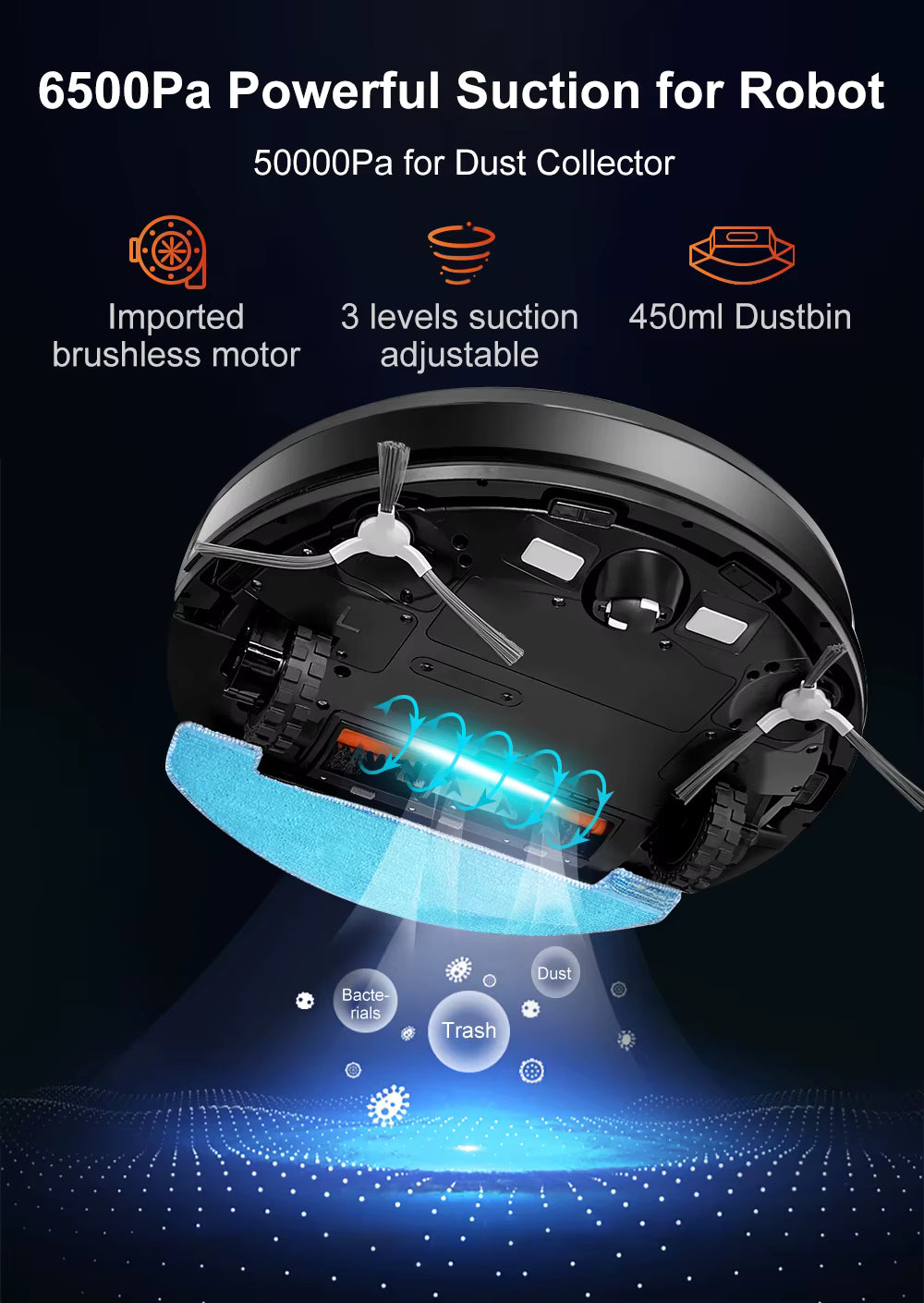 Smart Life Tuya Robot Vacuum Cleaner Smart App Remote Control