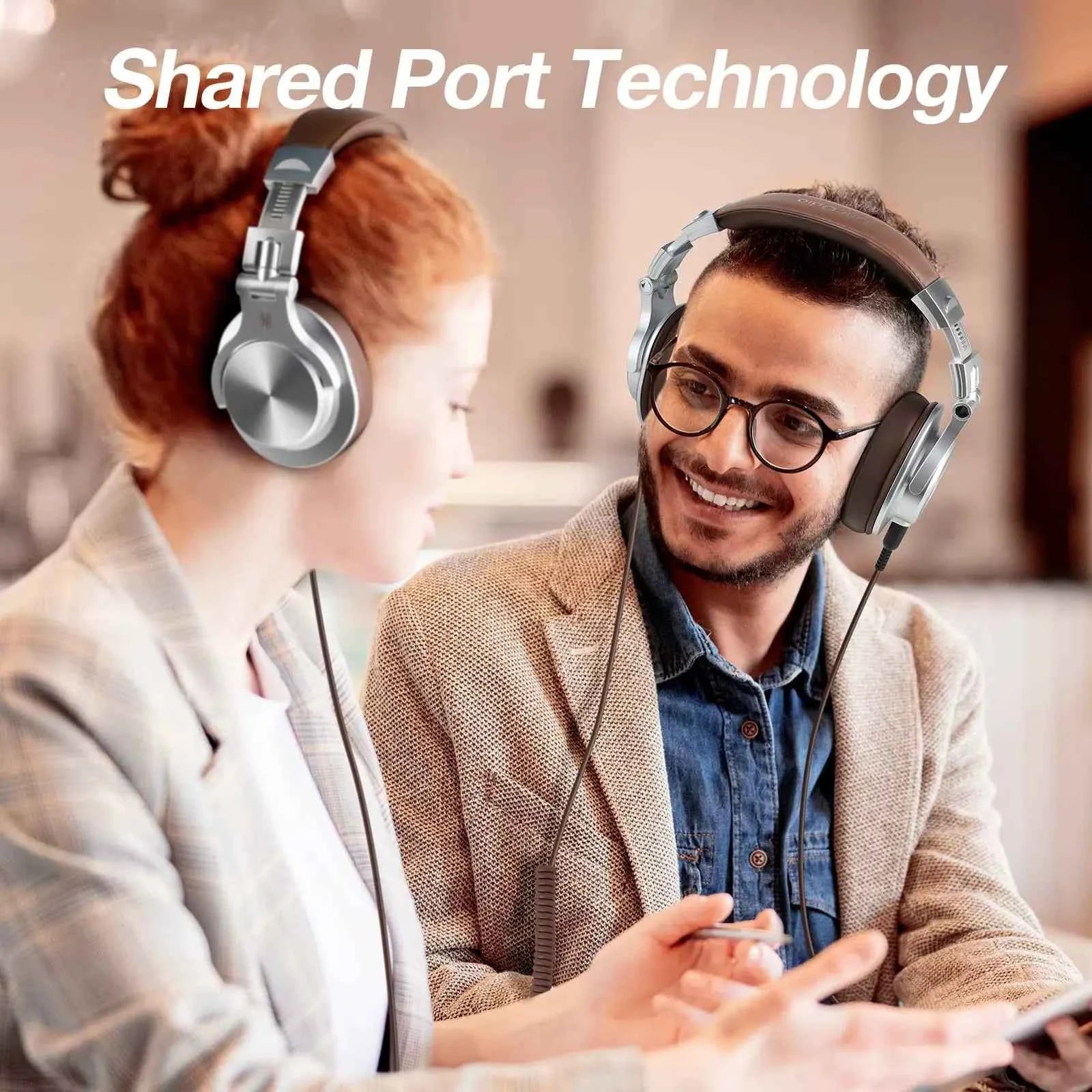 OneOdio A70 Wireless DJ Headphones V5.2: Over Ear Studio Headset, 75H Playtime, 40mm Driver, Rich Bass, Dual Wired/BT Mode