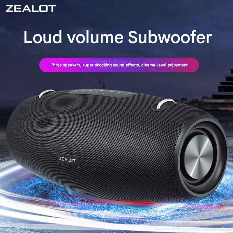 Portable Outdoor Speaker 60W Wireless Sound, Deep Bass, IPX6 Waterproof, Loud Party Speaker for Camping