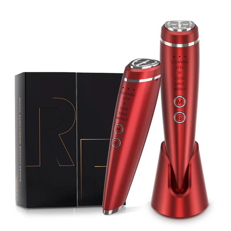 Face & Neck Massager | RF EMS Photon Lifting and Skin Tightening Facial Massager, Premium Quality
#Color=Red,Rosso