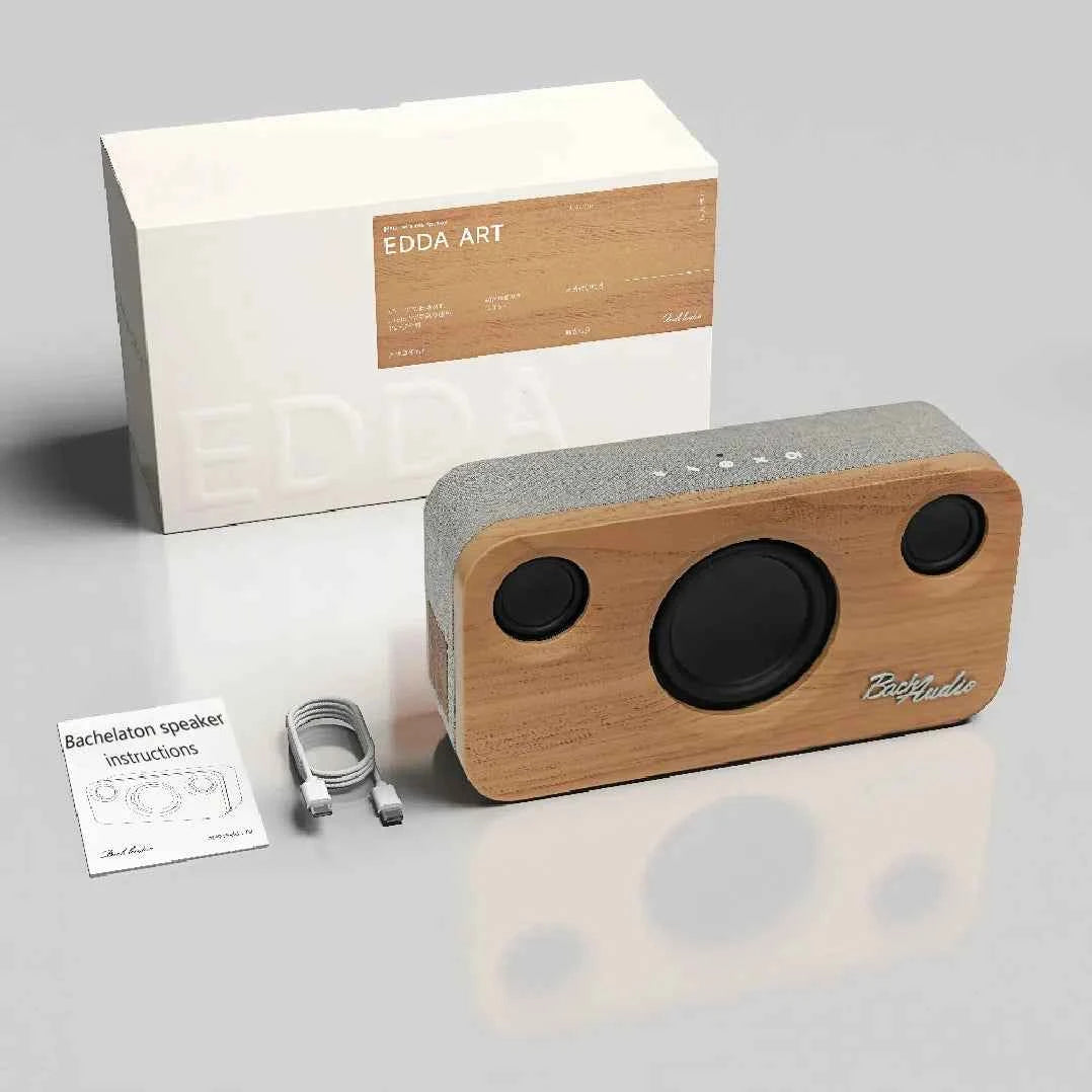 Home Office Speaker 30W Golden Sound Wooden Bookshelf BT5.4 Portable Audio System
#Color=Oak,Rovere