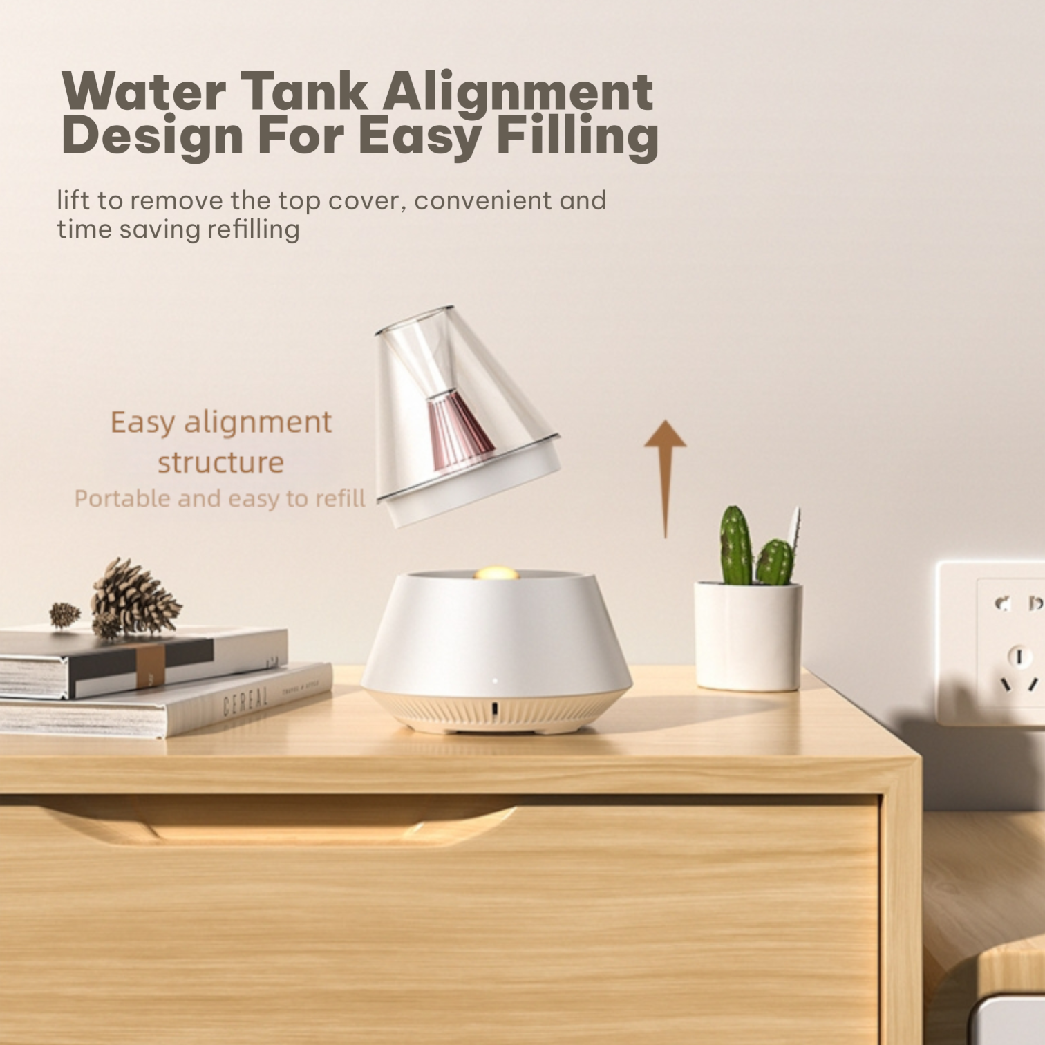 J33 Portable Humidifier Aromatherapy Diffuser Atmosphere Lamp Night Light USB