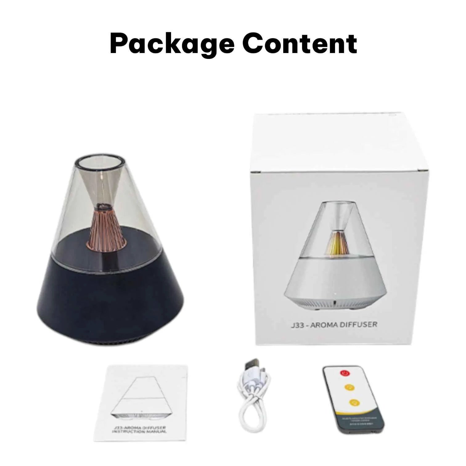 J33 Portable Humidifier Aromatherapy Diffuser Atmosphere Lamp Night Light USB