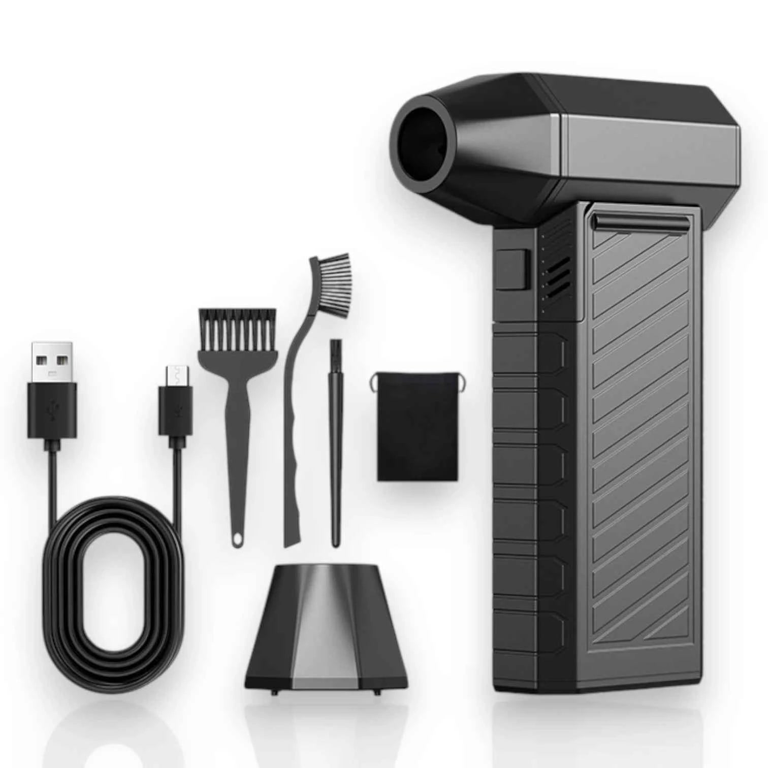 Portable Jet Fan Electric Turbo Blower, 131000rpm Handheld Mini Car Vacuum, Compressed Air Duster
#Color=Black Standard,Nero Standard,Black Removable Battery,Nero Batteria Rimovibile