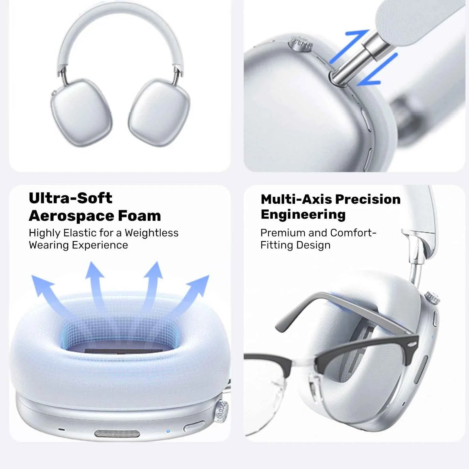 Jinyun B6 Pro - Wireless Gaming Headphones with Active Noise Cancelling (ANC) | Hi-Fi Audio and Ultra-Long Battery