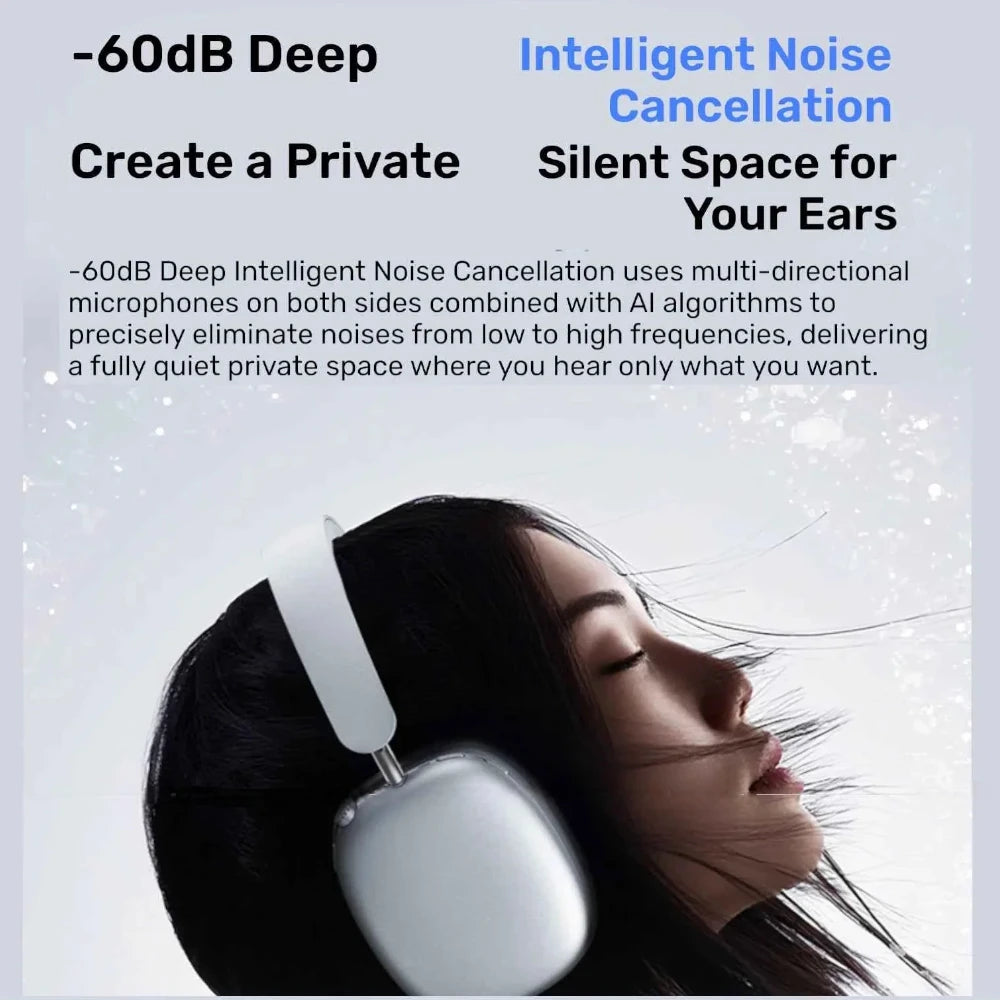 Jinyun B6 Pro - Wireless Gaming Headphones with Active Noise Cancelling (ANC) | Hi-Fi Audio and Ultra-Long Battery