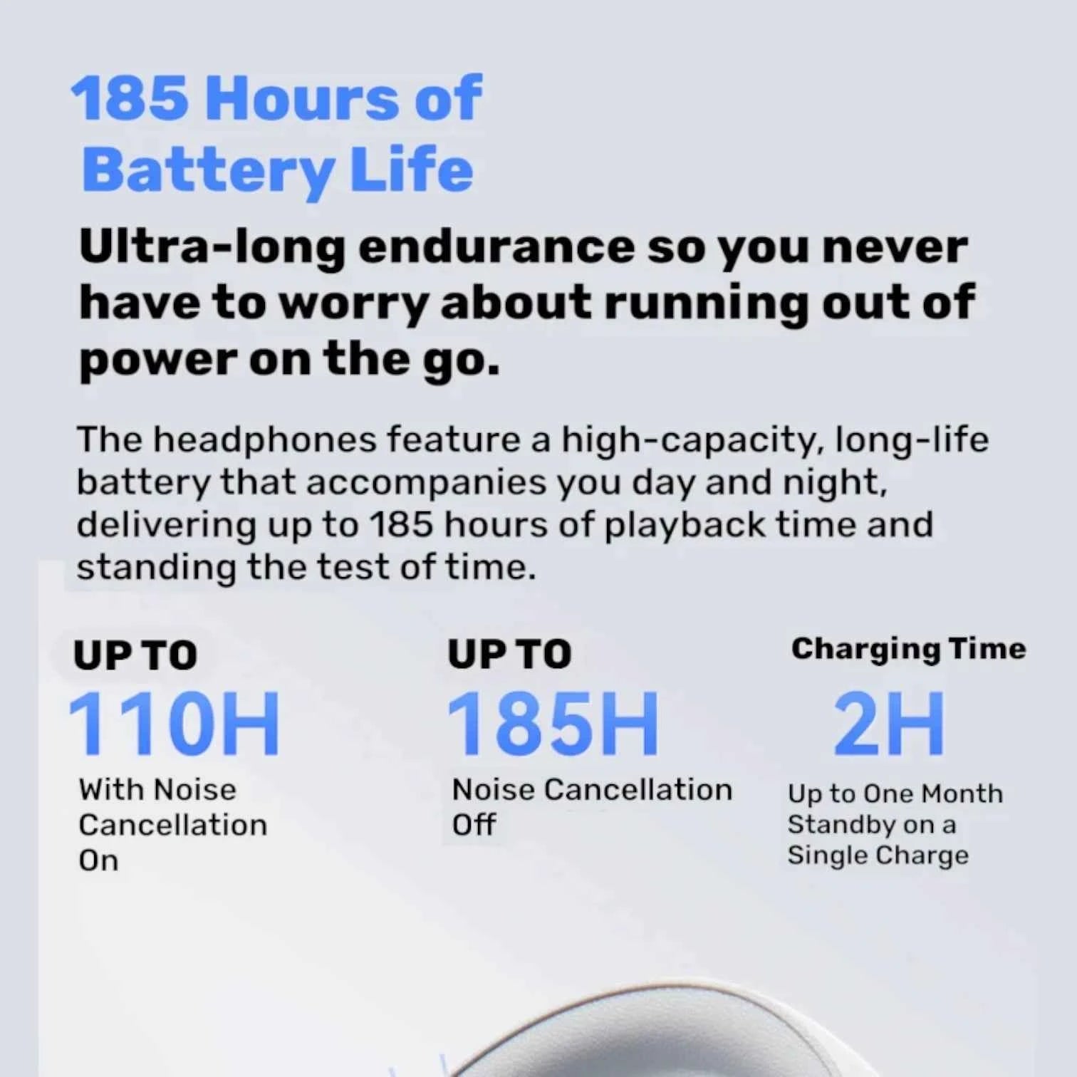 Jinyun B6 Pro - Wireless Gaming Headphones with Active Noise Cancelling (ANC) | Hi-Fi Audio and Ultra-Long Battery