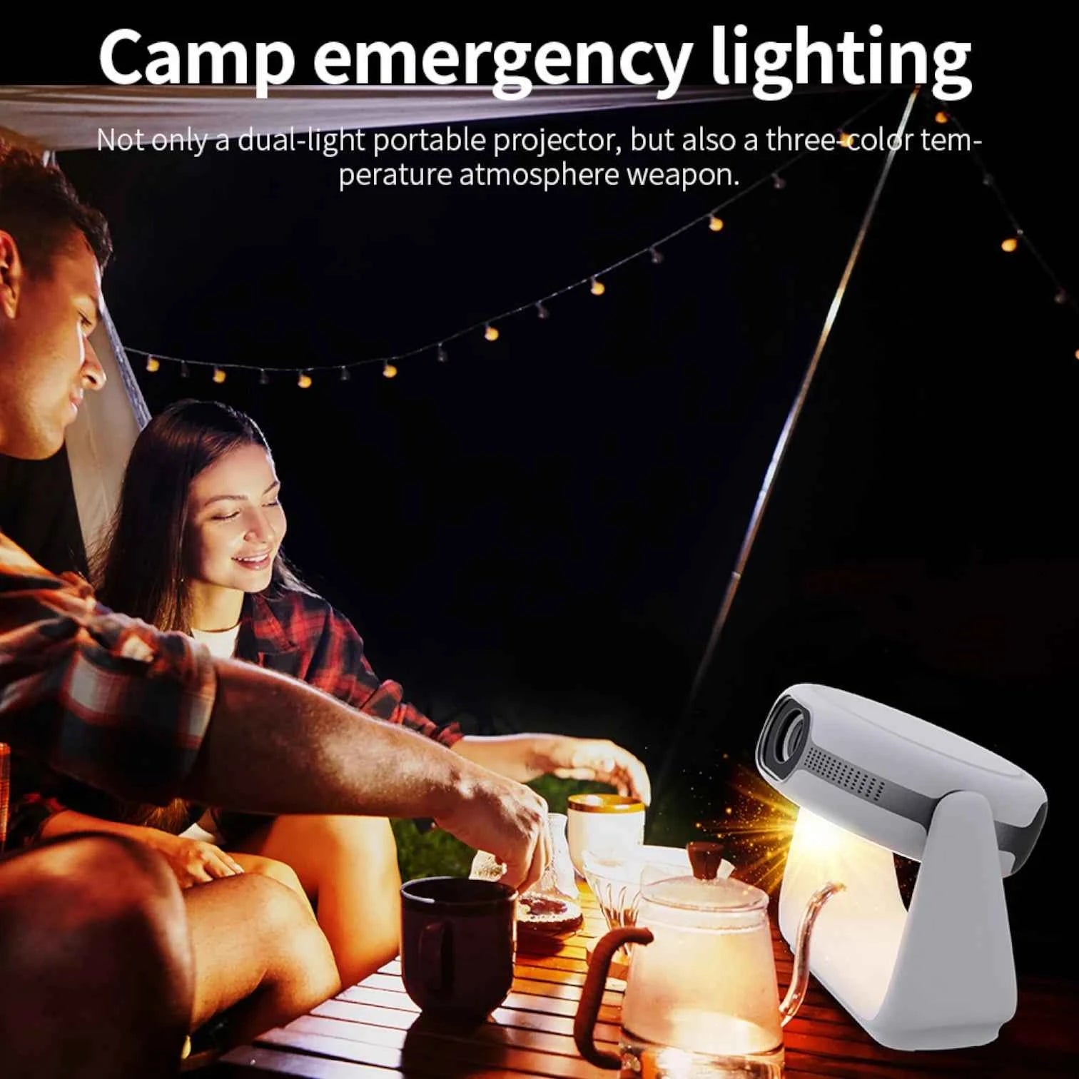 K1 Smart Mini Projector Android 11 WiFi 6 1080P Native 4K Support Home Cinema Rotating