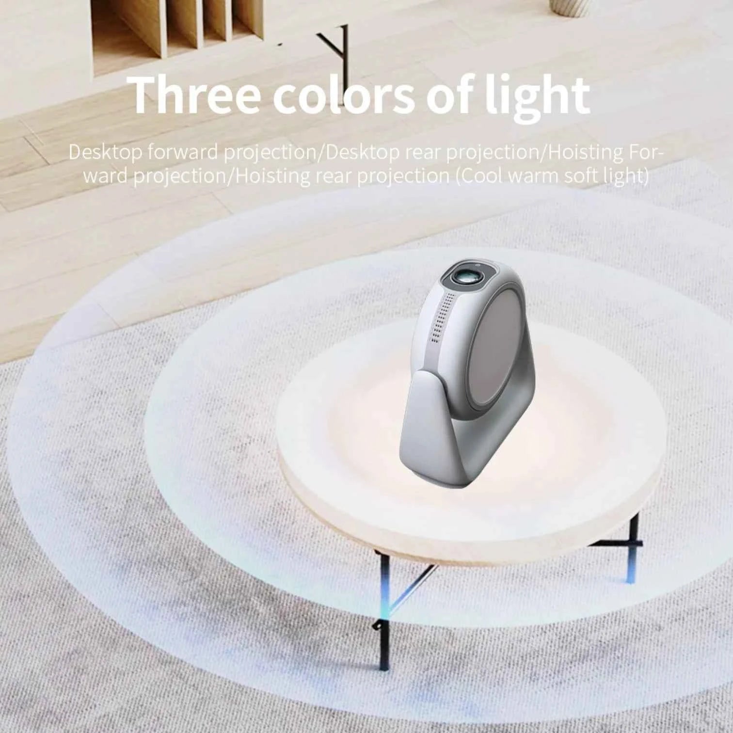 K1 Smart Mini Projector Android 11 WiFi 6 1080P Native 4K Support Home Cinema Rotating