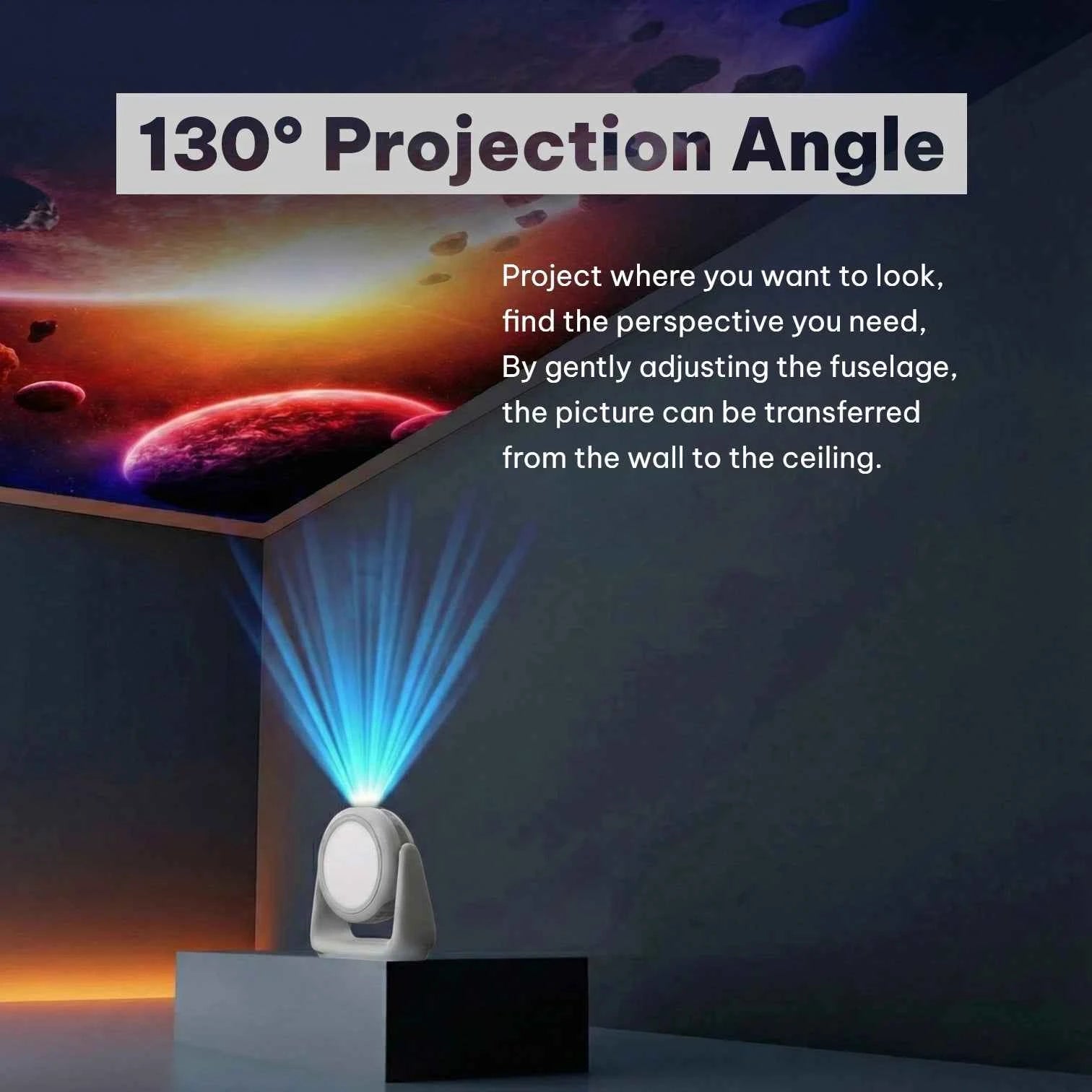 K1 Smart Mini Projector Android 11 WiFi 6 1080P Native 4K Support Home Cinema Rotating