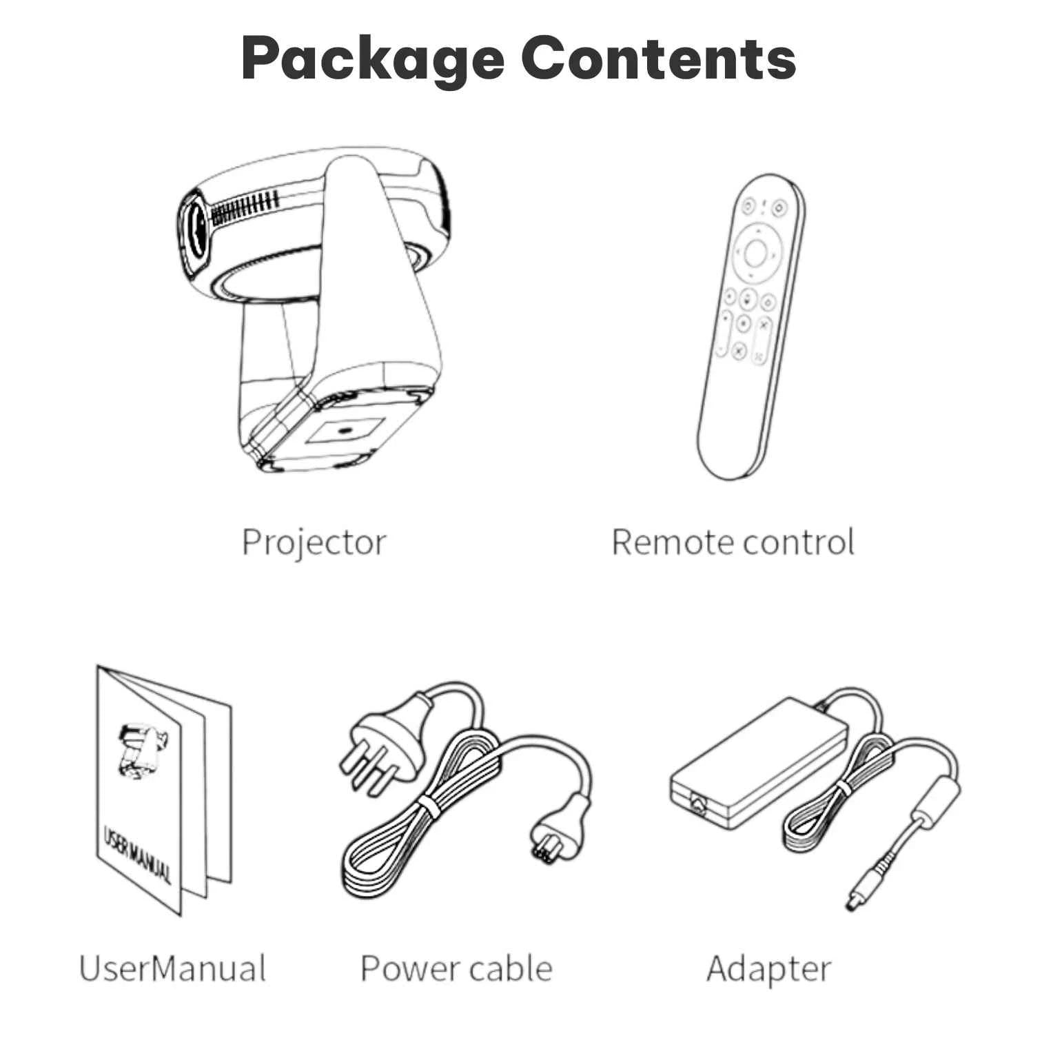 K1 Smart Mini Projector Android 11 WiFi 6 1080P Native 4K Support Home Cinema Rotating