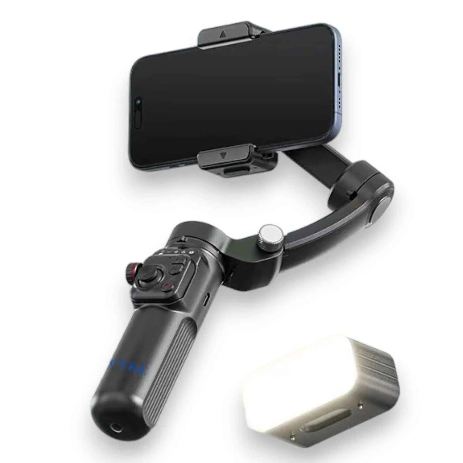 TOKQI M02 Handheld Gimbal Stabilizer with 3-Axis Anti-Shake, Remote & Tripod #Color=Light Edition,Edizione Luce