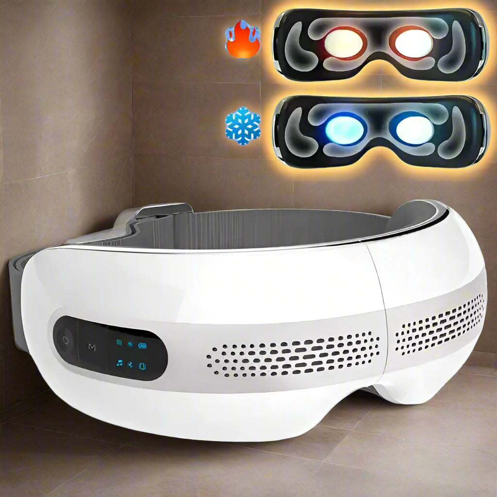 Intelligent Eye Therapy Massager: Heat, Cold, Air Pressure & Bluetooth Music - Relieves Eye Fatigue & Migraines