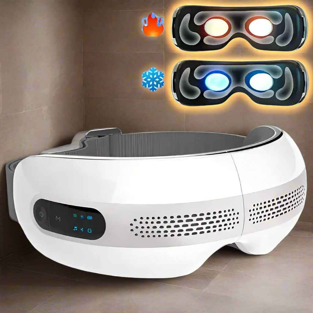 Intelligent Eye Therapy Massager: Heat, Cold, Air Pressure & Bluetooth Music - Relieves Eye Fatigue & Migraines