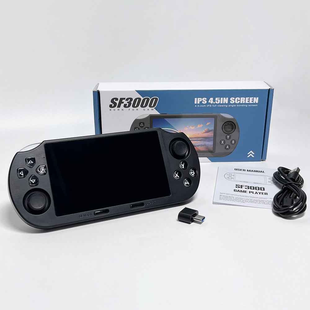 SF3000 Retro Handheld Console 64GB 20000+ Games 4.5 Inch IPS HD Screen 3000mAh Battery
