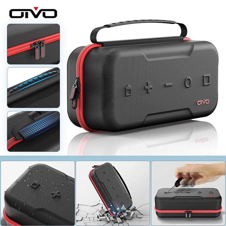OIVO Switch Case | Large Waterproof Travel Bag for Nintendo Switch OLED