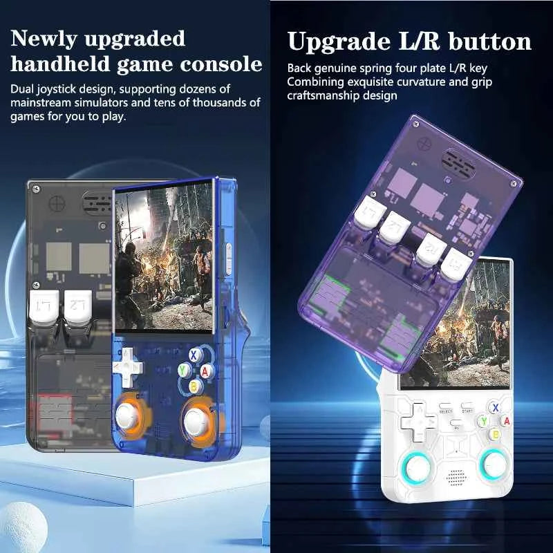 R36 Ultra Retro Handheld Console, 4.0" Display, Linux Open-Source System, Portable Video Game Player