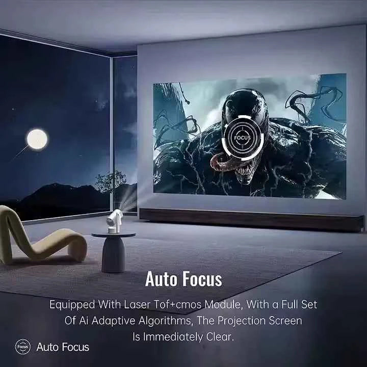 R3P Full HD Projector Battery Integrated Android 13 WiFi 6 Auto Focus