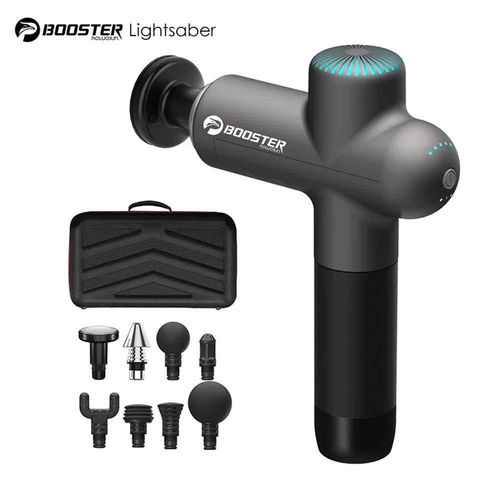 Booster Lightsaber Massage Gun - Smart-Hit Percussion Massager for Deep Muscle Recovery