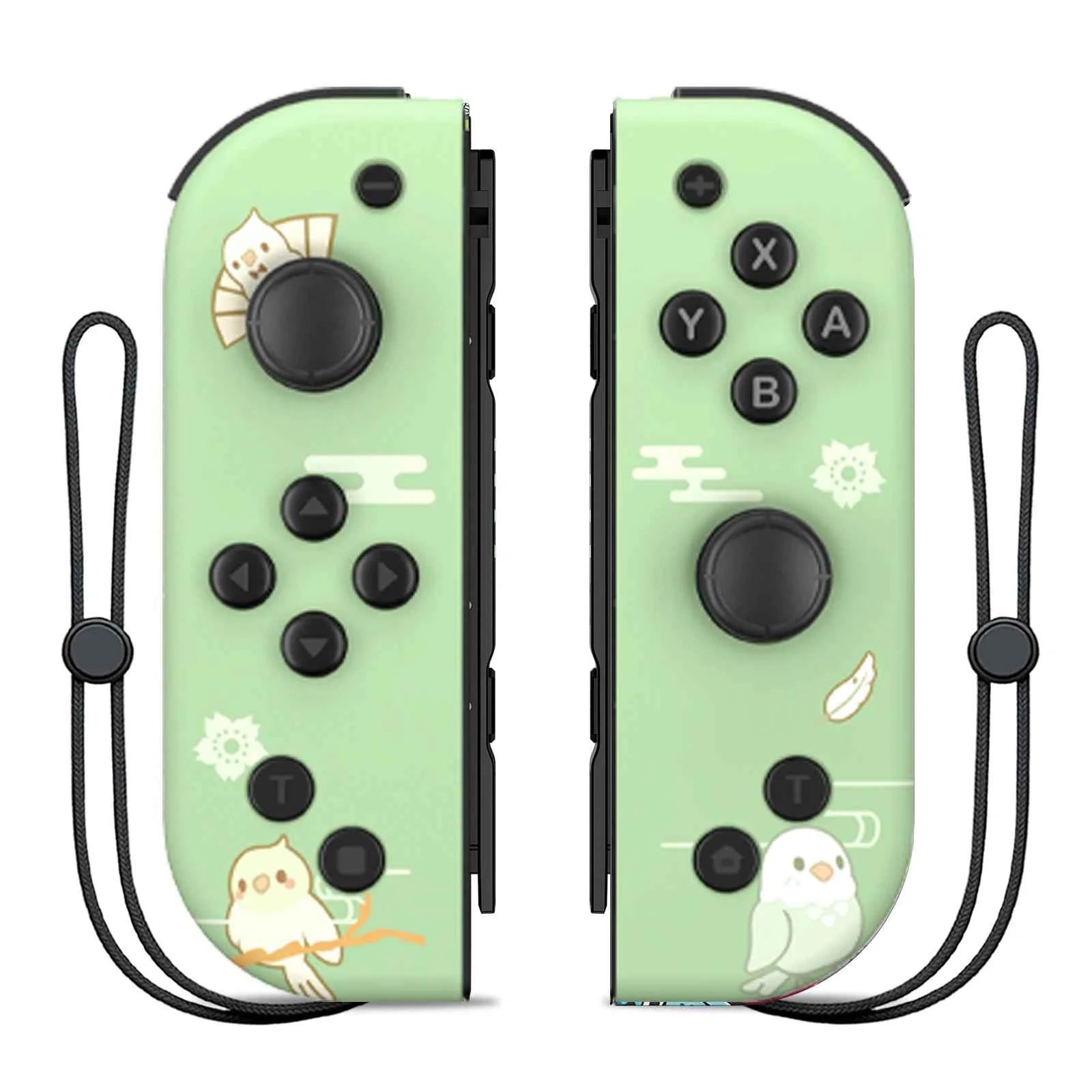 NS Joycons Controller Bluetooth Wireless Gamepad for Switch, Vibration, Turbo, Wake-Up, Gaming Handle & Joystick Control
#Color=Parrot,Pappagallo