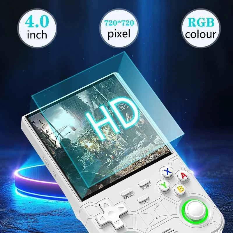 R36 Ultra Retro Handheld Console, 4.0" Display, Linux Open-Source System, Portable Video Game Player