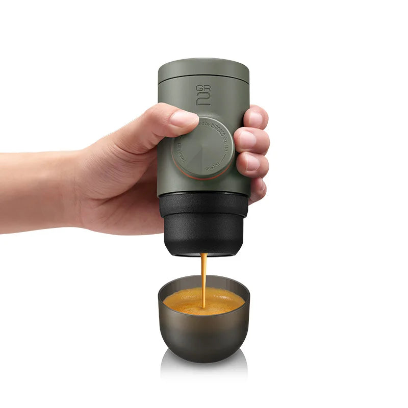 WACACO Portable Espresso Minipresso GR2 Coffee Maker for Ground Coffee | Travel, Camping & Gift-Ready Outdoor Machine