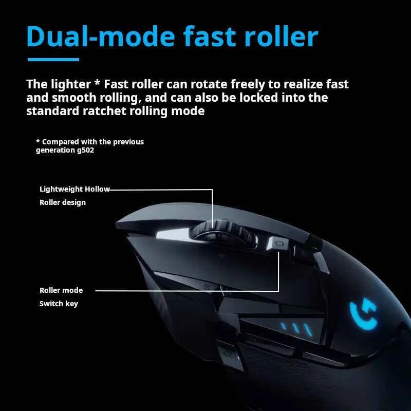 Logitech G502 LIGHTSPEED | Wireless Gaming Mouse with High Precision and Custom Controls