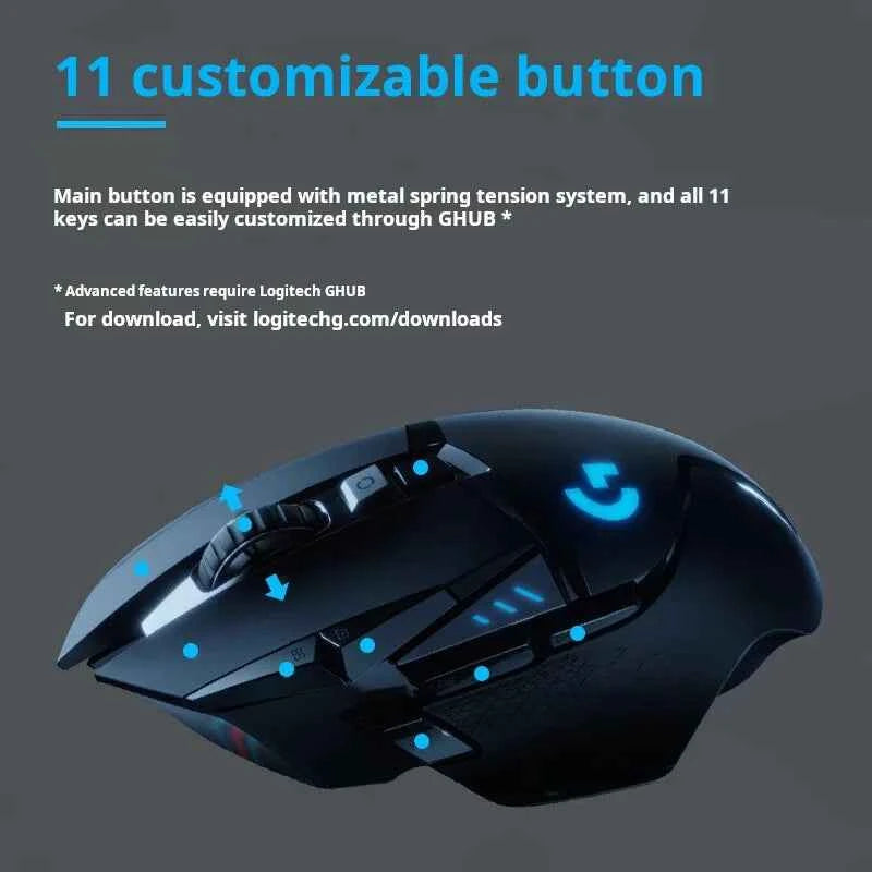 Logitech G502 LIGHTSPEED | Wireless Gaming Mouse with High Precision and Custom Controls