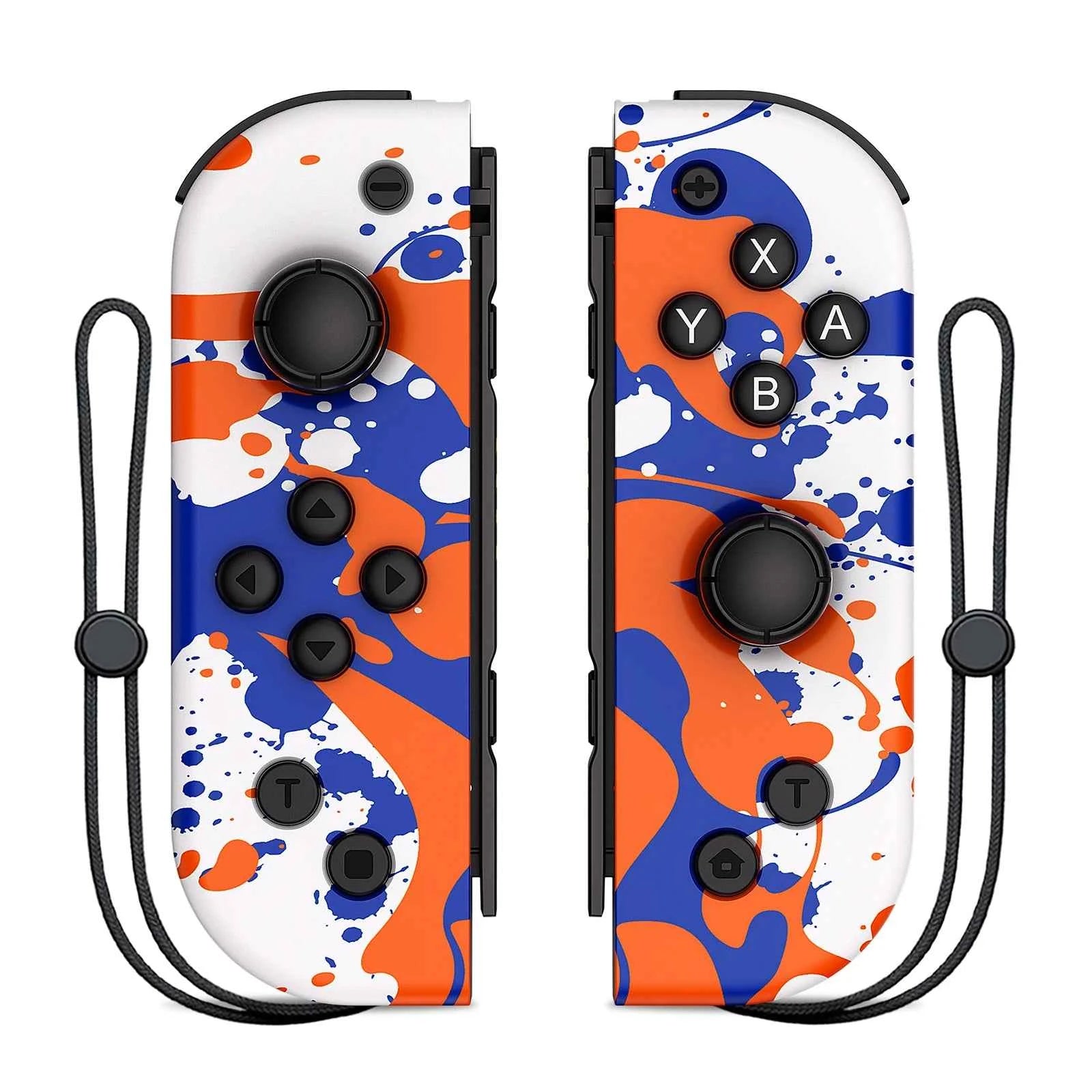 NS Joycons Controller Bluetooth Wireless Gamepad for Switch, Vibration, Turbo, Wake-Up, Gaming Handle & Joystick Control
#Color=Blue Orange,Blu Arancione