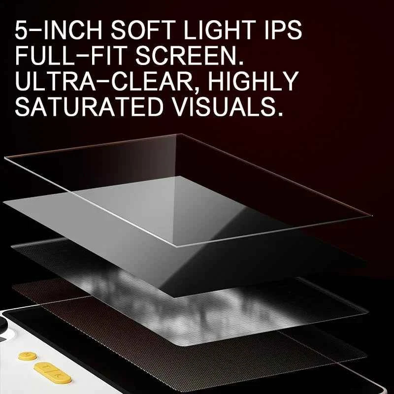 E5 Handheld Console Video Game Console 6000mAh Power Bank, 5-inch IPS Screen, 22W, Arcade Classic Gaming Console with Retro Games Machine