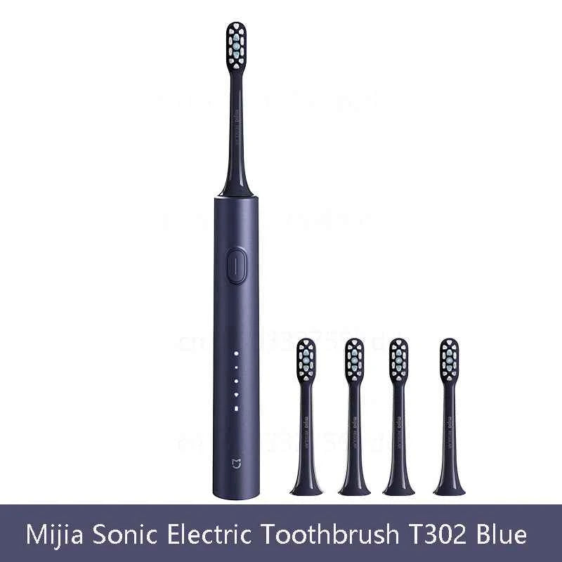 XIAOMI MIJIA T302 Sonic Electric Toothbrush, 4 Brush Heads, IPX8 Waterproof, 360° Wireless Charging, 4 Cleaning Modes, 3 Colors Available
#Color=Blue,Blu