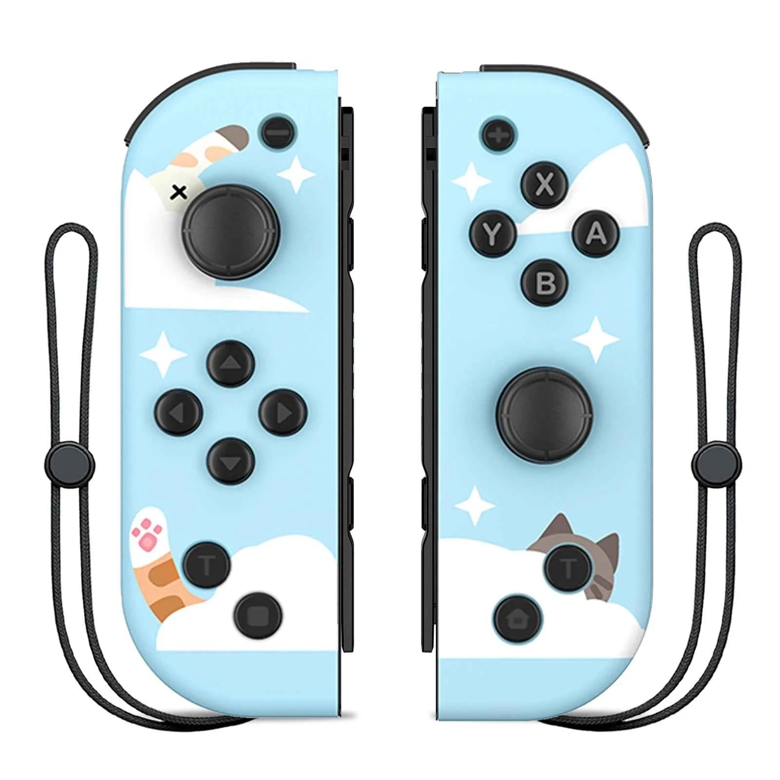 NS Joycons Controller Bluetooth Wireless Gamepad for Switch, Vibration, Turbo, Wake-Up, Gaming Handle & Joystick Control
#Color=Cat,Gatto