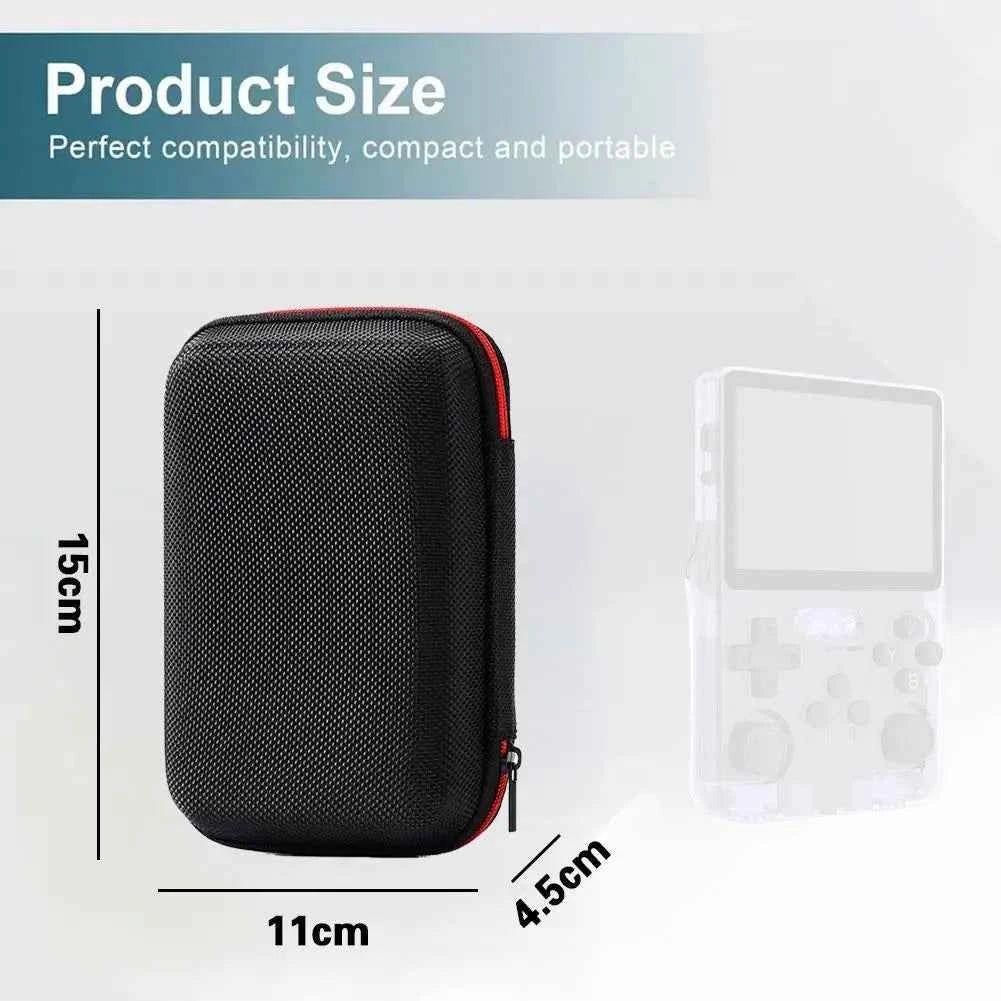 Protective Case – For R36S / R35S, EVA Hard Shell Carrying Bag with Mesh Pocket, Portable Storage for Game Console Accessories
#Color=Black 1,Nero 1