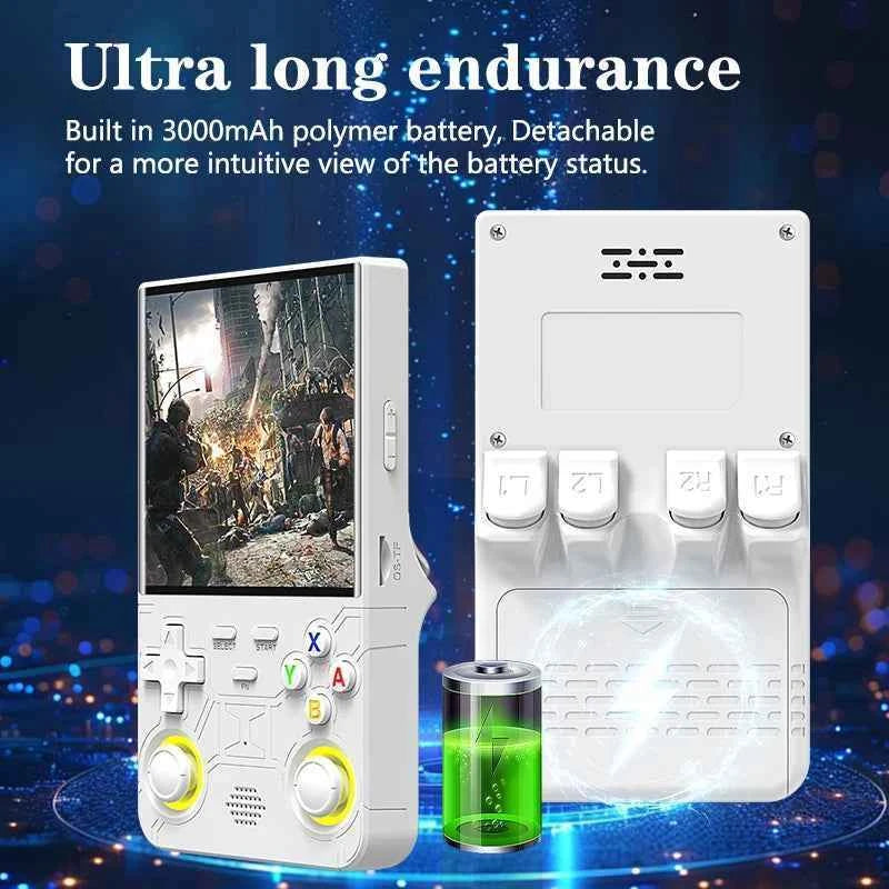 R36 Ultra Retro Handheld Console, 4.0" Display, Linux Open-Source System, Portable Video Game Player