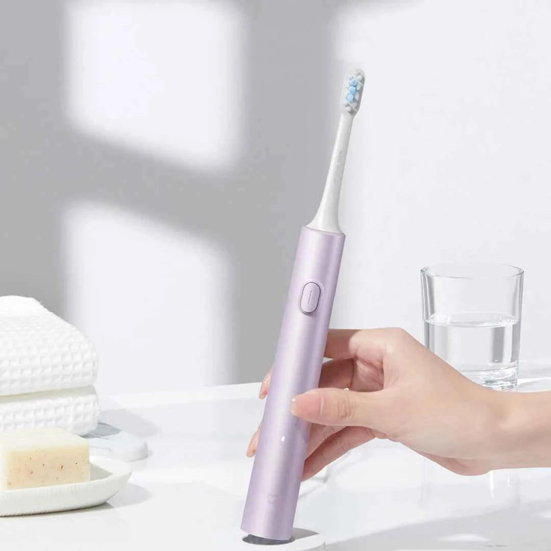 XIAOMI MIJIA T302 Sonic Electric Toothbrush, 4 Brush Heads, IPX8 Waterproof, 360° Wireless Charging, 4 Cleaning Modes, 3 Colors Available